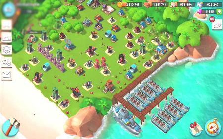 Boom Beach mod for android (gameplay screenshot)
