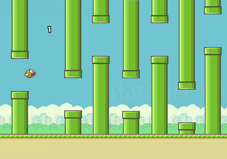 Flappy bird apk for android (gameplay screenshot)