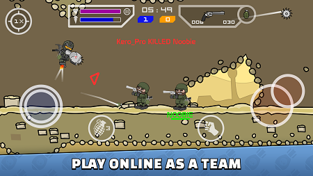 Mini Militia Doodle Army 2 Mod apk for android (Gameplay screenshot)