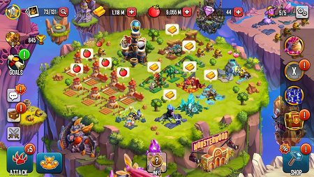 Monster Legends mod (gameplay screenshot)