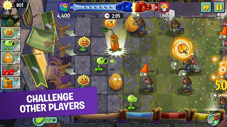 Plants vs zombies 2 hack (gameplay screenshot)
