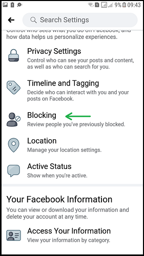 3) how to unblock somone on facebook